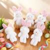 1/2Pcs Bouquet Accessories Bunny Plush Dolls Rabbit Easter Basket Fillers Bag Pendant  Kids Birthday