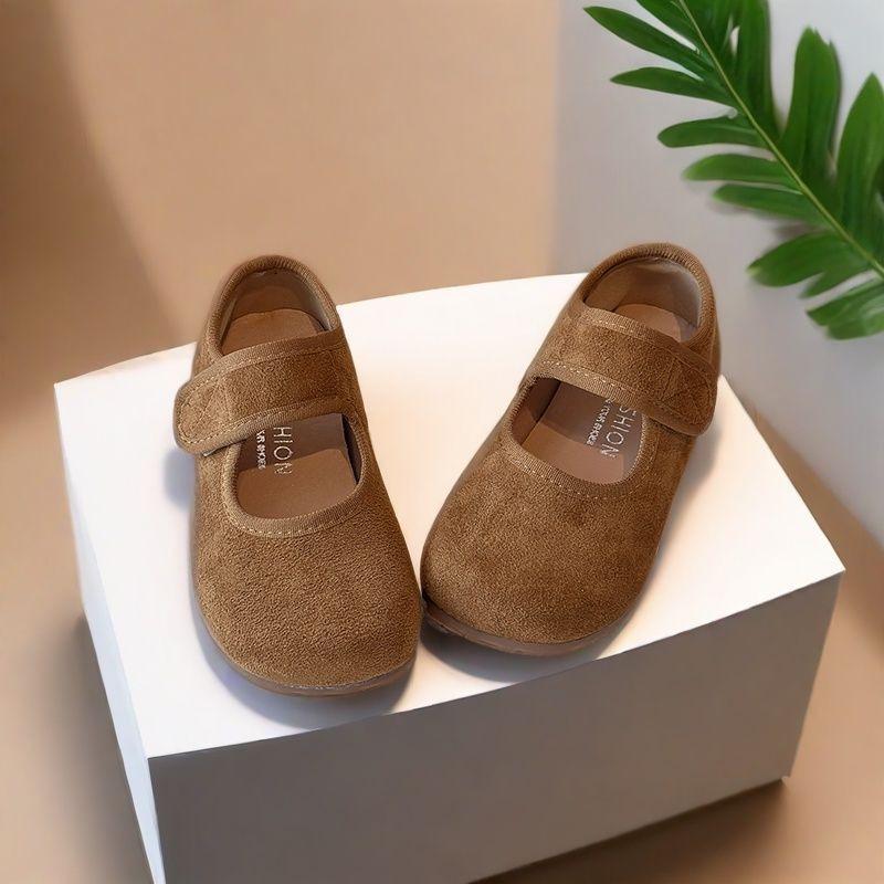 Детские ретро лоферы Birkenstock с флисовой подошвой - Корейские туфли Мэри Джейн Осень/Зима 2025