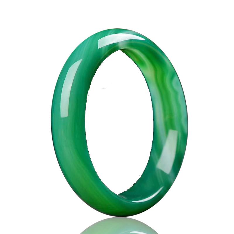 15 мм натуральный зеленый халцедон узорчатый браслет модный агатовый браслет с подвесками нефритовый браслет женский подарок