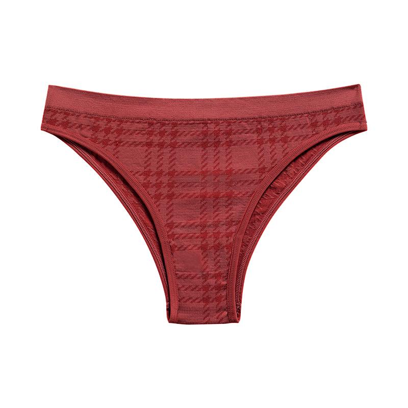 CINOON Sexy Women Briefs Low Rise Solid Color Panties No Trace Breathable Lingerie Soft Sport Underpant