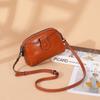 2025 Mini Women Shoulder Bags Retro Real Leather Messenger Bag Double Layer Zip Female Crossbody Bag Excellent Cowhide Handbags