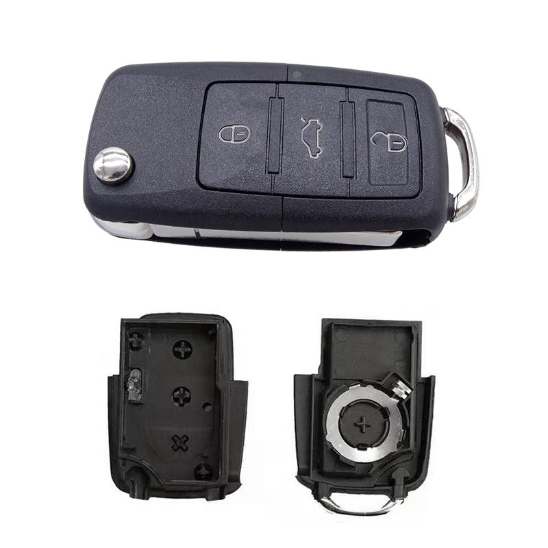 3-кнопочный откидной складной корпус дистанционного ключа для VW Volkswagen Golf Polo T5 Passat Skoda Beetle, чехол для автомобильного ключа