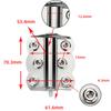 Butterfly Spring Loaded Hinges Stainless Steel Door Closer Hinge Self Closing Hinge  Wooden door