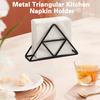 Держатель для салфеток, нескользящий, широкий размер, круглые края, креативный стол, треугольные кухонные аксессуары
