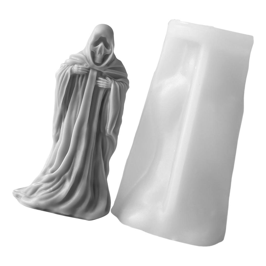 Halloween Skull Silicone Mold For Candle Soap Crafting Reusable Flexible Detailed Design Easy Release Non Toxic Eco Friendly Material