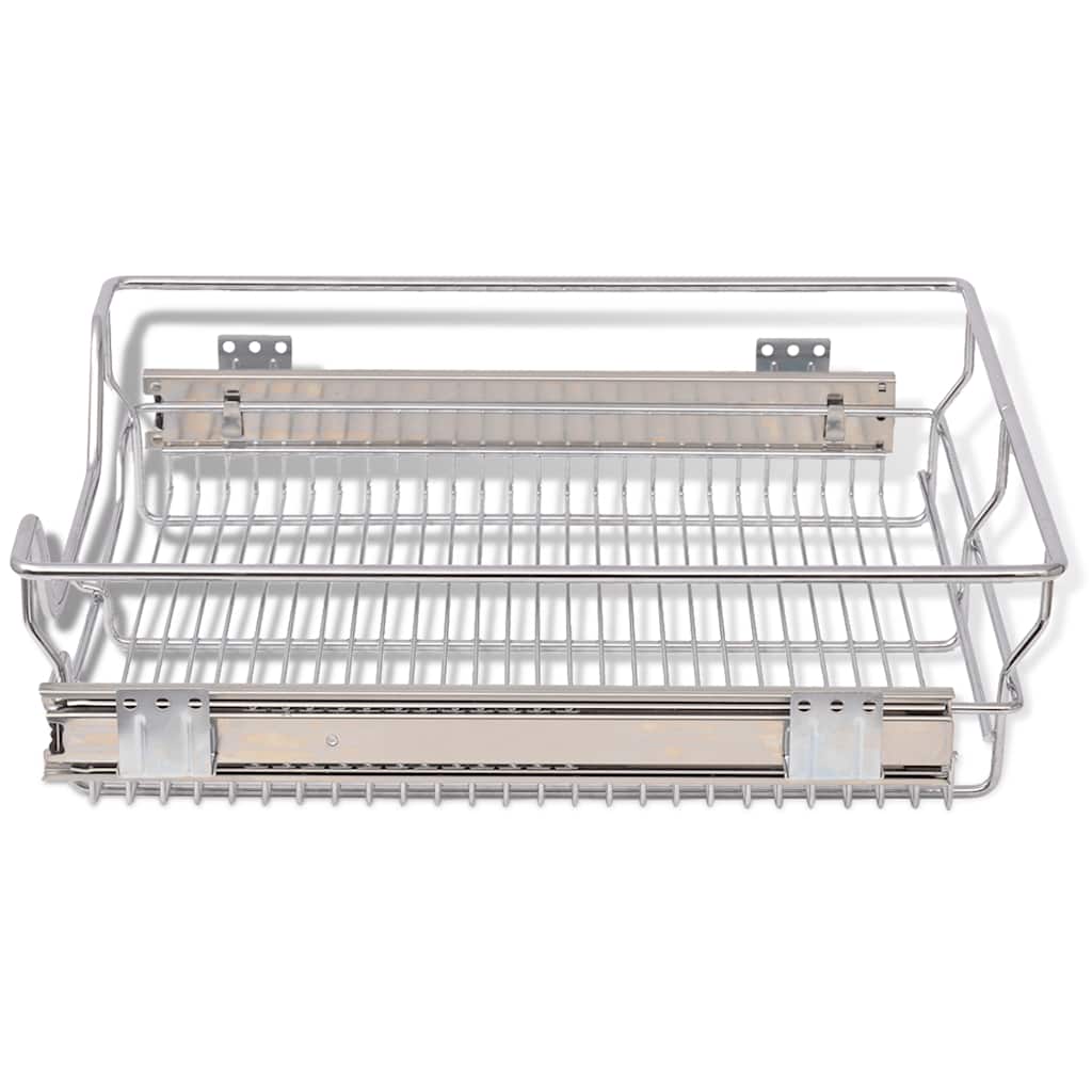 Built in Basket Drawer Slides 2 pcs Silver 500 mm