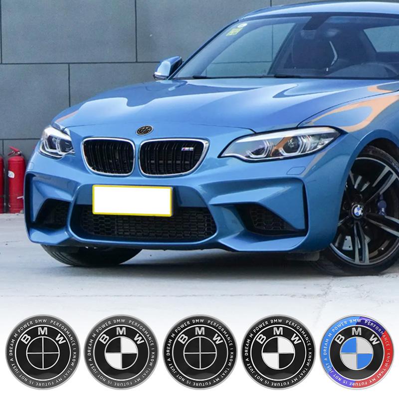 82/74MM Front Hood Emblem Trunk Rear Badge Logo For BMW E46 E90 F30 F10 F20 G20 E87 E60 E63 F01 F02 G14 E83 X5 Car Accessories
