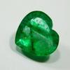 Natural Emerald Green Heart Cut 8.3 Ct   Earring Size Loose Gemstones