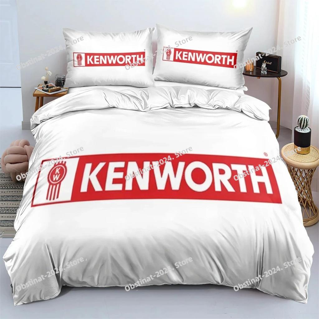 Постельное белье с 3D-принтом грузовиков Kenworth: пододеяльник, наволочка, комплект для спальни (односпальный, полуторный, двуспальный) для детей и взрослых