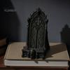 Подставка для мобильного телефона на стол, 3D-печатная подставка в виде готического окна, Винтажный органайзер с рельефом черепа и лозы, Подставка в нишевом темном стиле, Подарок, Держатель для телефонов в стиле Academia,