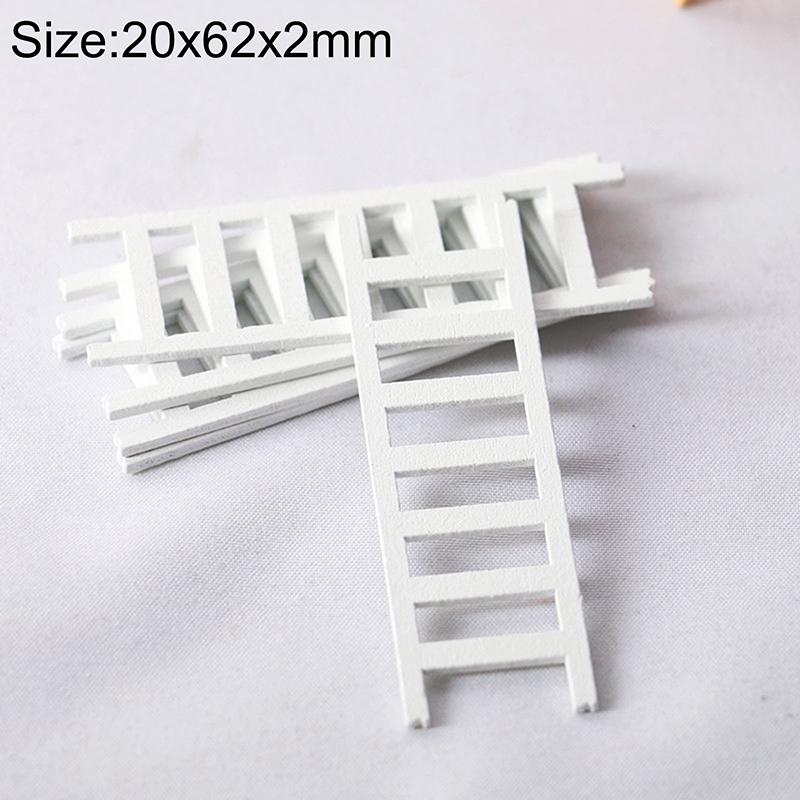 5Pcs 1:12 Dollhouse Miniature Furniture Wooden Ladder Stairs Home Decoration