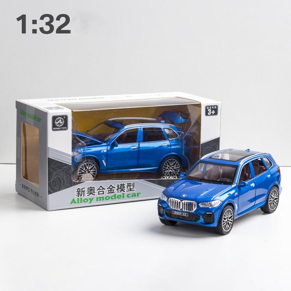 1:32 Совместимость с моделью внедорожника BMW X5, игрушечный автомобиль из цинкового сплава, игрушечный автомобиль со звуком и светом для детей, подарок для мальчиков и девочек