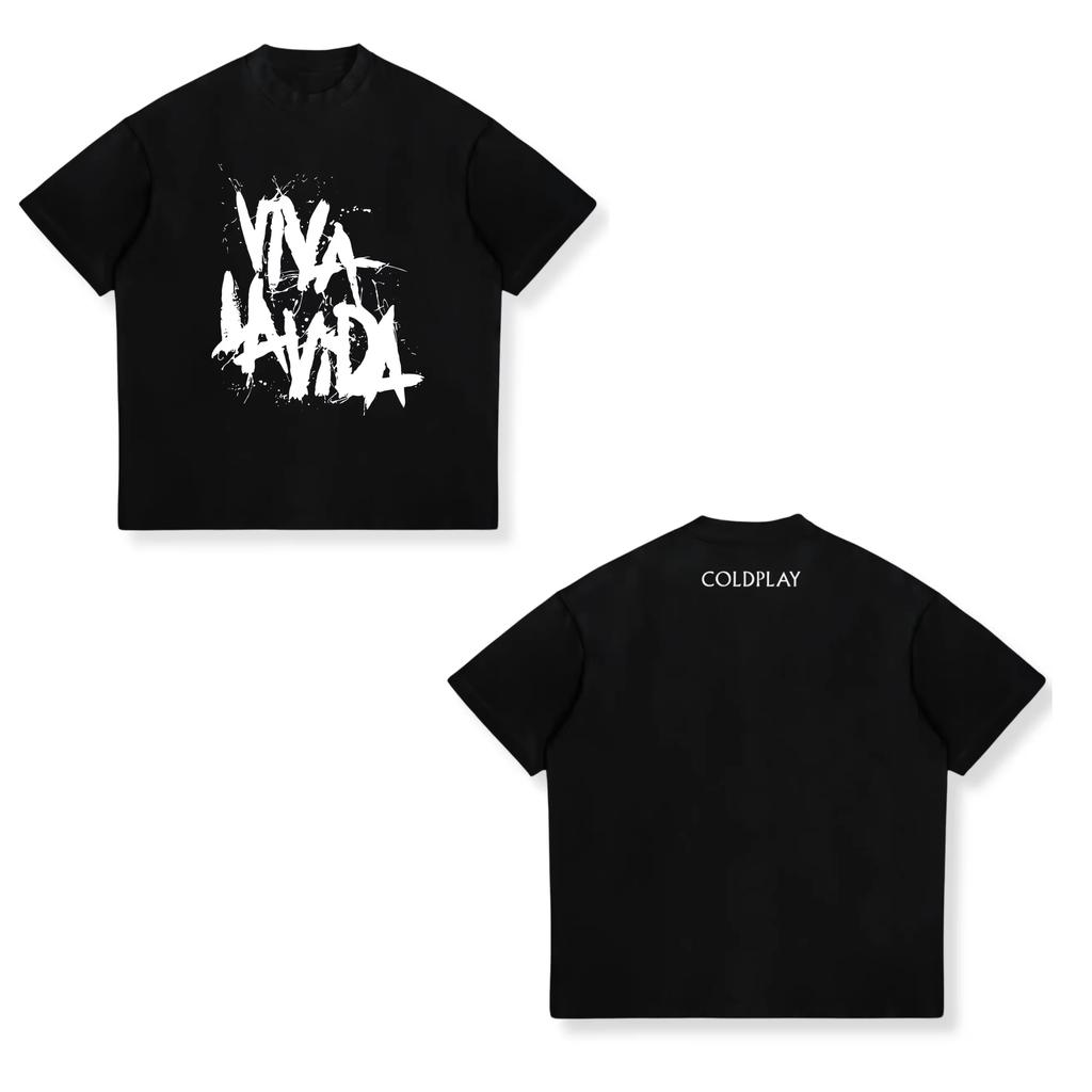 2026 Coldplay London Tour Crew Neck Unisex Cotton T-shirt, Harajuku Style Summer Casual Fashion T-Shirt