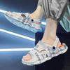 Men's Summer Anti-Slip Thick Sole Sandals: Trendy Dual-Use Slippers for Home & Outdoor Wear