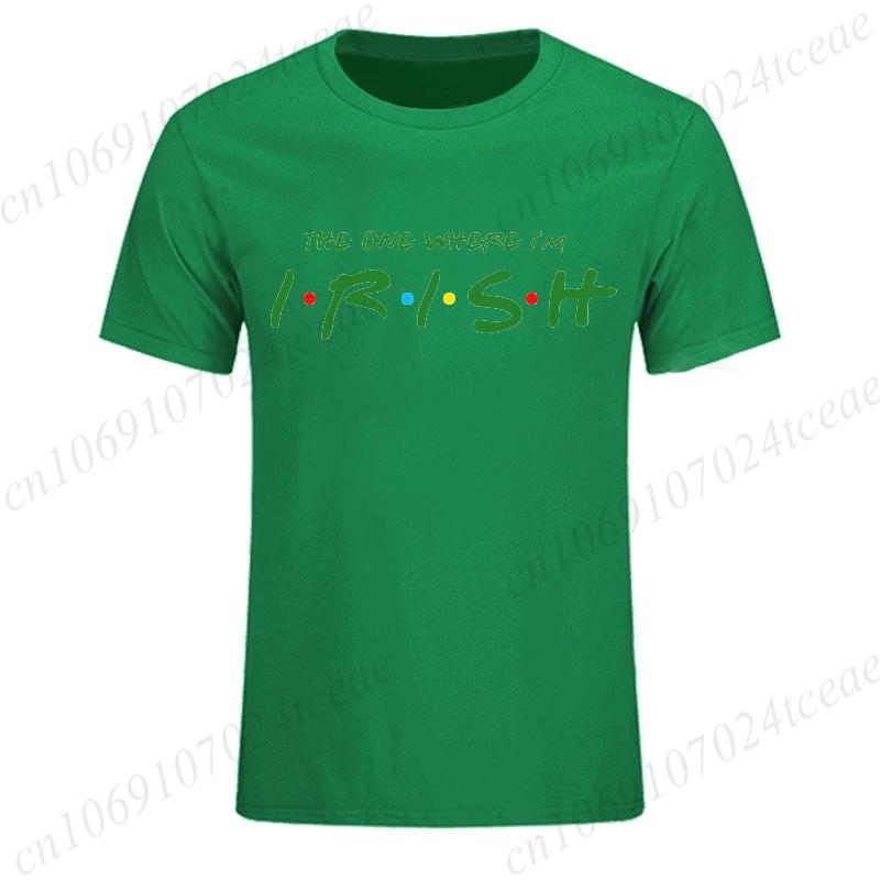 Irish T-Shirts for Men St Patrick's Day Print T-Shirt Mens Sports T-Shirt Street Fashion Short Sleeve Tee Shirt Men Clothing