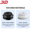 JXD ZP-H Large Flat Rib Vacuum Suction Moulded Rubber Stopper 80mm NBR Oil-Resistant Woodworking MDF Board Logistics Palletizing