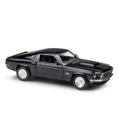 Welly 1/24 1969 Ford Mustang Boss 429 Спортивный автомобиль Сплав Масштабная модель автомобиля Литой металл Статическая коллекция Детская игрушечная машинка Транспортное средство