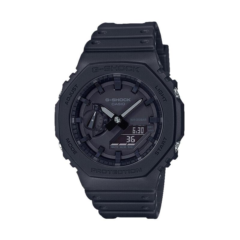 Casio Специальная коллекция GA 2100 1A1 Электронный механизм Резиновый ремешок Часы Унисекс Черный циферблат GA-2100-1A1(Watch4--)