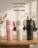 Изолированный автомобильный стакан из нержавеющей стали 304 с покрытием 'ледяная кожа'