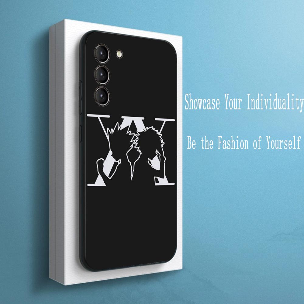 Hunters X Hunters Pop Anime design Phone Case For Samsung Galaxy S25 S24 S23 S22 S21 S20 Plus Ultra Note20 Soft Black