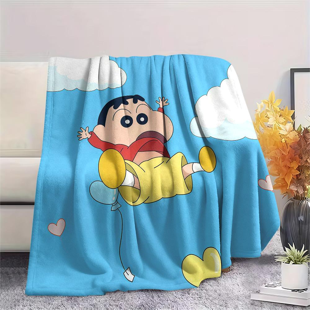 Crayon Shin‑chan3 Flannel Blanket, High quality Comfortable for All Seasons, Home Decor, Warmth and Comfort