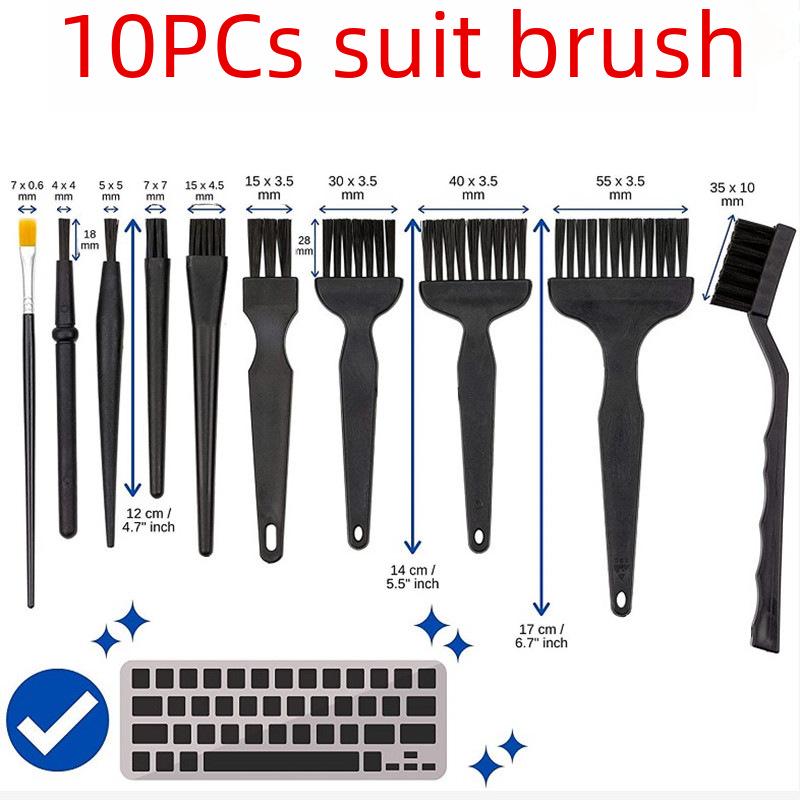 Набор антистатических щеток для очистки пыли с телефонов, компьютеров, клавиатур и печатных плат с круглой рукояткой