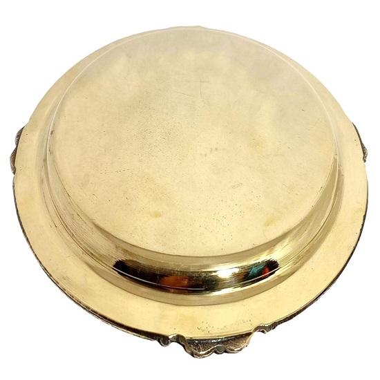 Обеденная тарелка Thali Brass Puja Plate Heavy Duty Large Plate Tableware Serviсe