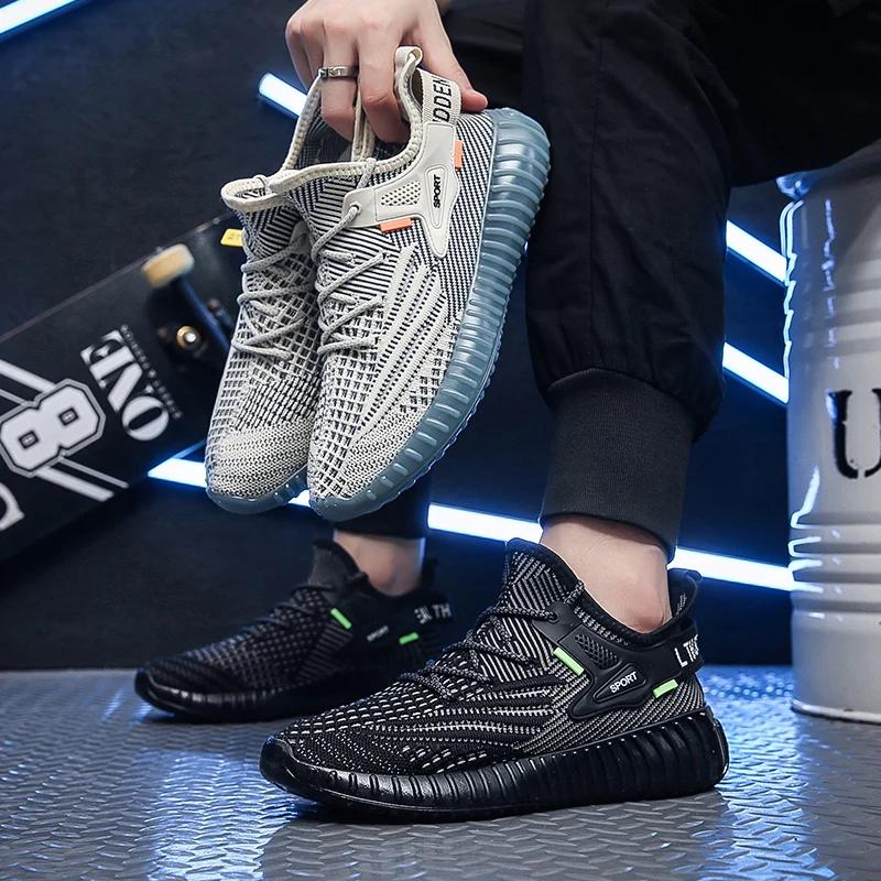 Мода 2025 Мужские вулканизированные туфли Модные дышащие летние теннисные повседневные спортивные туфли Противоскользящие Вибропоглощающие Удобные туфли для ходьбы