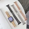 Металлический ремешок с бриллиантами для Apple Watch 38 40 41 44 42 46 49 мм Женский браслет Блестящий ремешок для часов из нержавеющей стали для iWatch S11 10 9 8