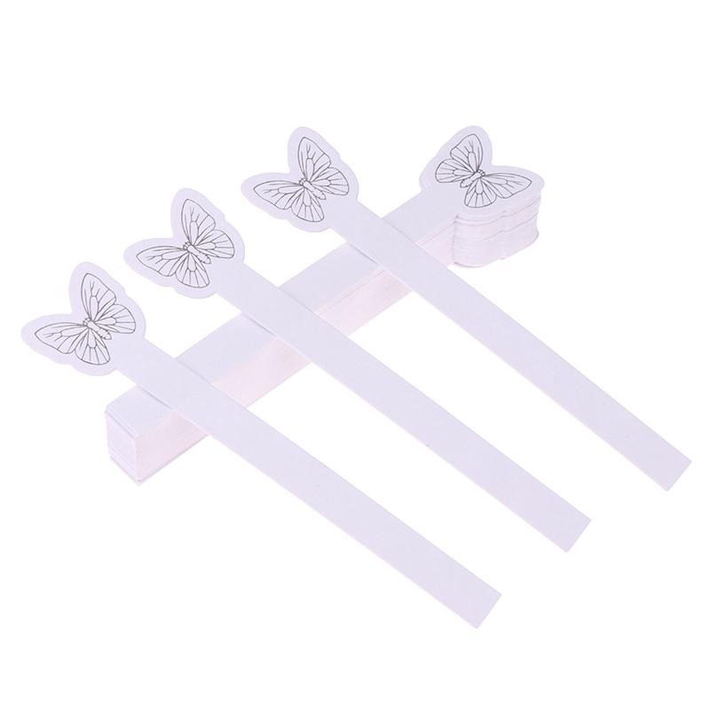 100 Pcs Aromatherapy Fragrance Perfume Essential Oils Test Paper Strips Butterfly Pattern Perfume Test Paper 115*10Mm