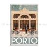 Travel Posters Porto Portugal Metal Plaque Poster Wall Decor Pub Printed Bar Wall Decor Tin Sign Poster