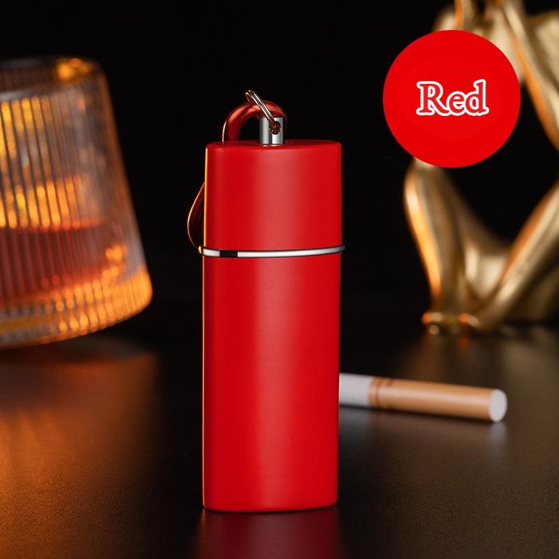Portable Pocket Ashtray with Keychain Fireproof Metal Ashtray Car Cigar Ash Storage Organizer Outdoor Smoking Ash Holder