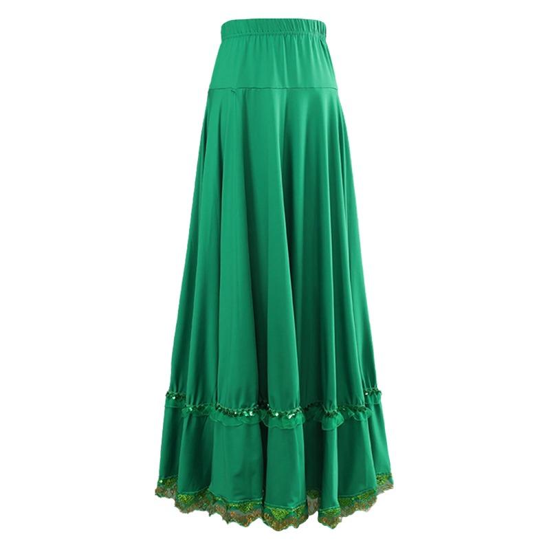 Женские бальные юбки для фламенко, лиричные бальные макси-юбки, костюмы для выступлений по классическому балету, этническим танцам