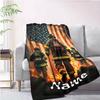 Firefighter Customize Your Name Blanket Warm Comfortable And Soft Blankets Are Suitable For Home Chairs Office Sofas Sofas Office Camping And Gifts