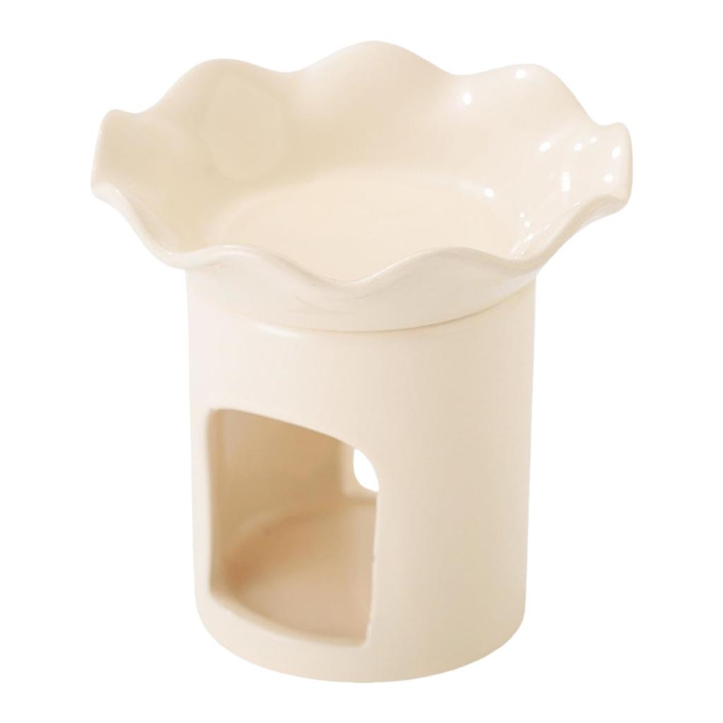 Керамические аромалампы с цветочным дизайном, подсвечник для чайной свечи для романтического домашнего декора и диффузии ароматов