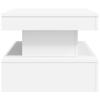 LED Coffee Table White 90 x 50 x 40 cm