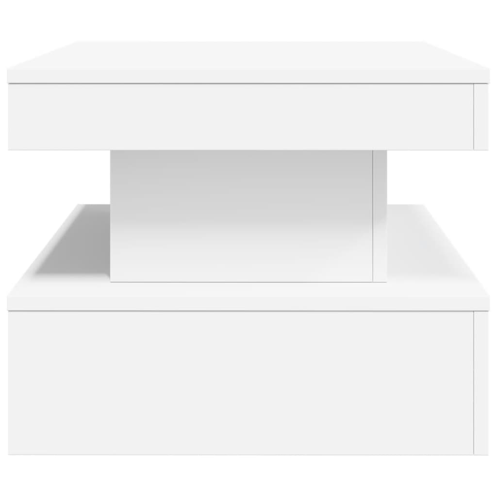 LED Coffee Table White 90 x 50 x 40 cm