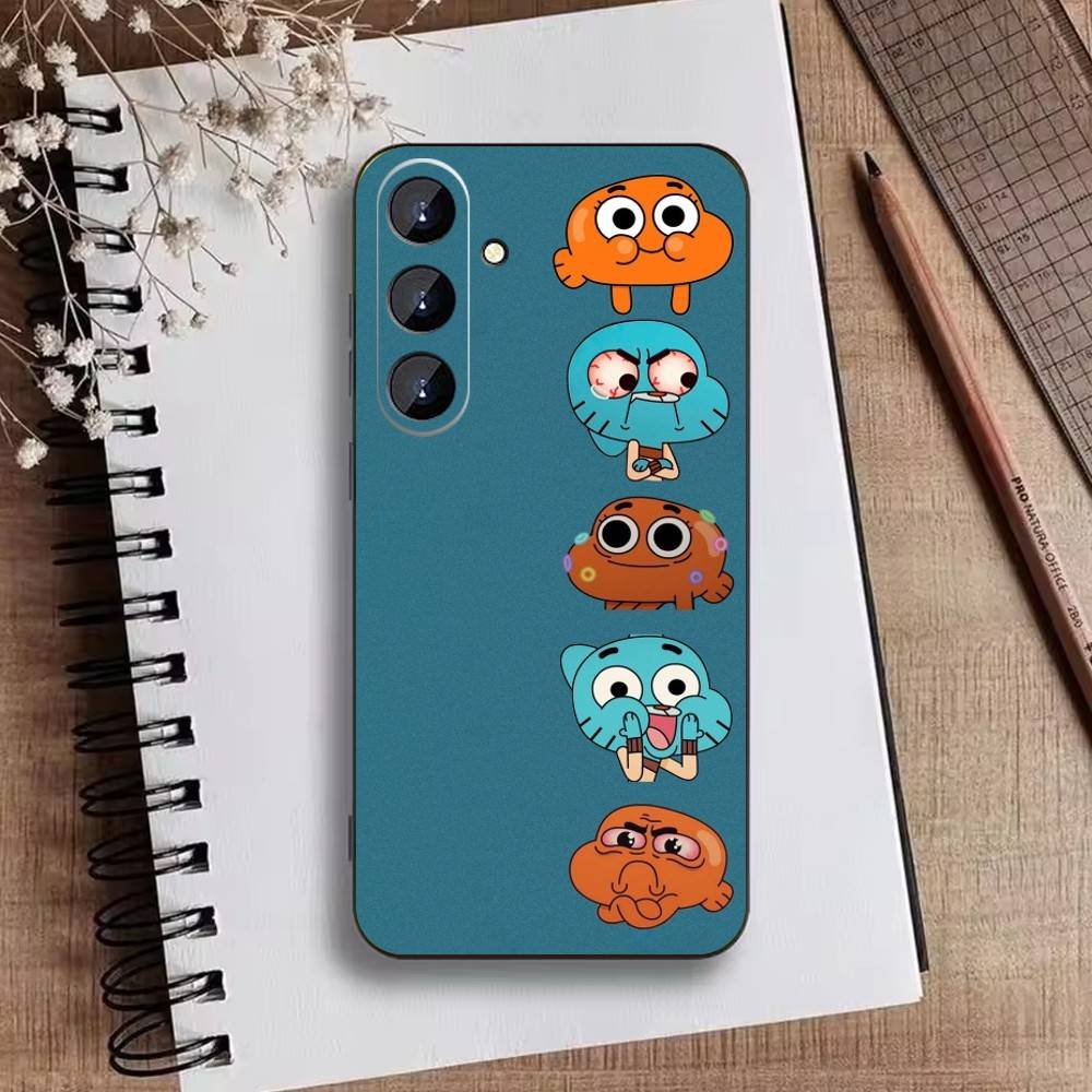 Чехол для телефона S-Gumball и Darwin для Samsung Galaxy A73,A21s,A22,A31,A52,A53,A71,A41 Мягкий черный корпус