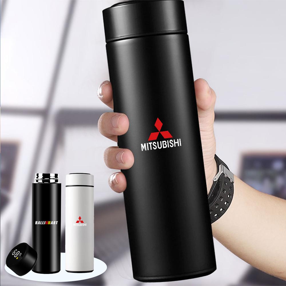 bljm6 1PC 500ml Car Stainless Smart Thermos Mug Intelligent Temperature Display BottleFor Mitsubishi Ralliart Outlander Lancera EX Asx