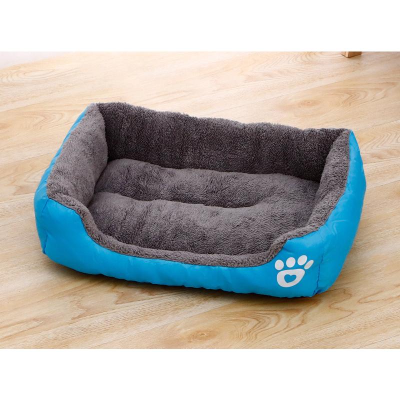 1 шт. большая кровать для домашних животных, теплая домашняя кровать ярких цветов, квадратное гнездо, маленькая питомник для домашних животных, кровать для кошек и собак ZPG