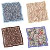 Square Cotton Linen Square Scarf Pastoral Style Scarf Hair Band Headband Floral Kerchief  Women