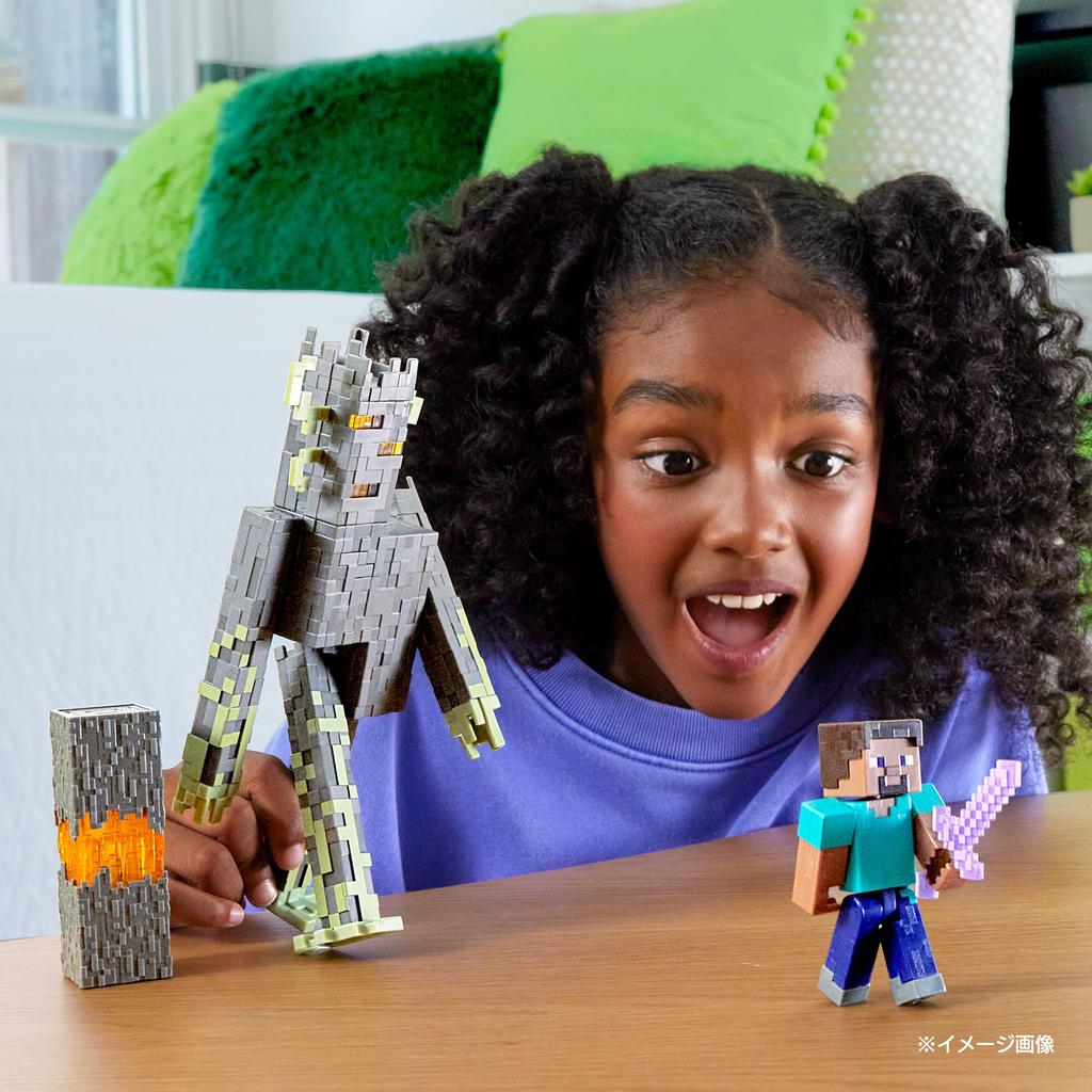 Mattel Minecraft Базовые Фигурки B 8 Фигурок для Возраста 6+ Ассортимент, Коробка, Вверх, Мультипак GTP08-987B