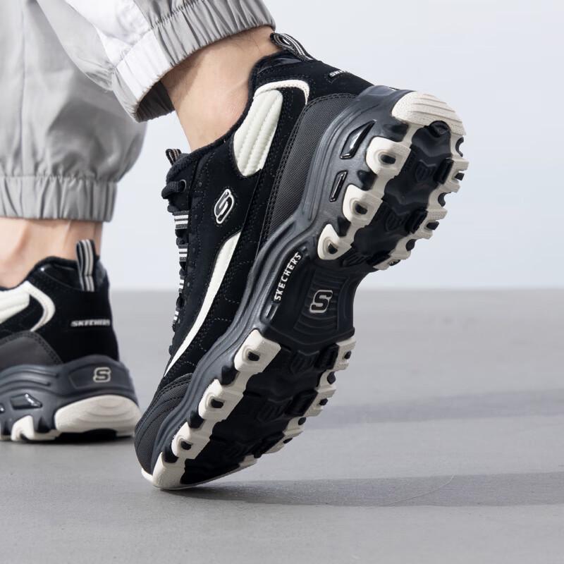 Skechers Мужские зимние плюшевые повседневные ботинки 894269-BKW