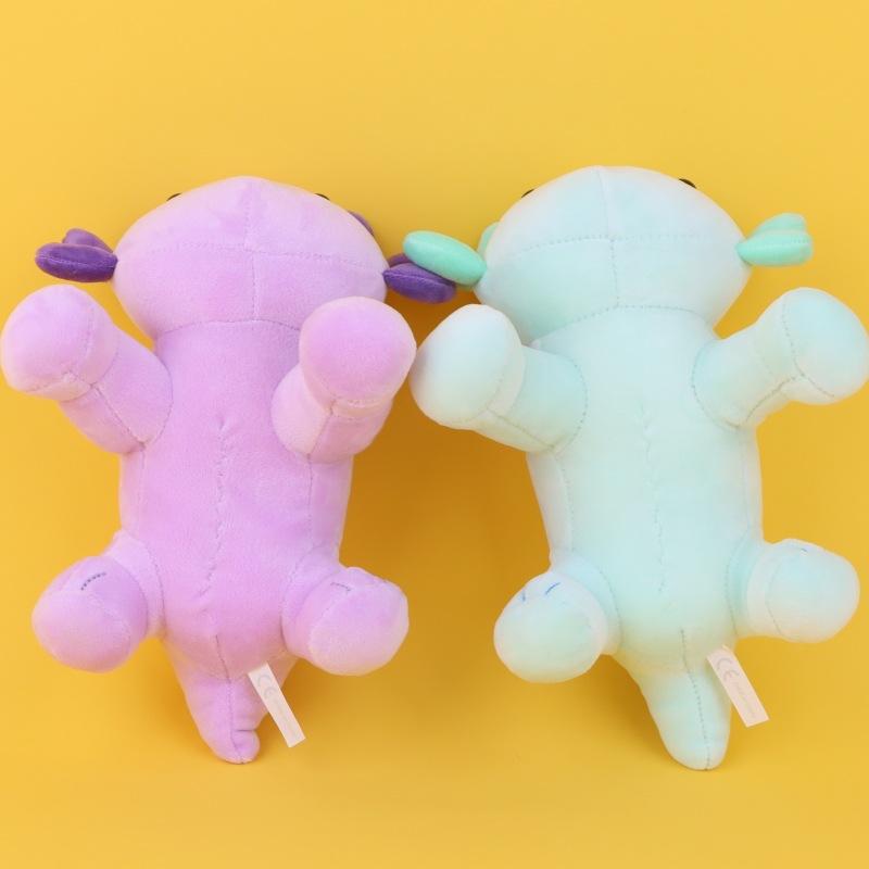 Четырехцветная крадущаяся Саламандра Аксолотль, мультяшная милая шестиугольная кукла-динозавр, детская плюшевая игрушка