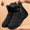 Fashion New Winter Warm Women's Snow Boots with Side Zipper Non Slip Waterproof Ankle Boots Woman Plus Size Faux Fur Lined Cotton Shoes