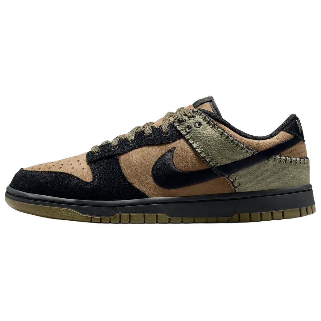 Nike Dunk LOW RETRO Breathable Low top Skateboard Shoes Unisex Brown Black Green HV4452-300