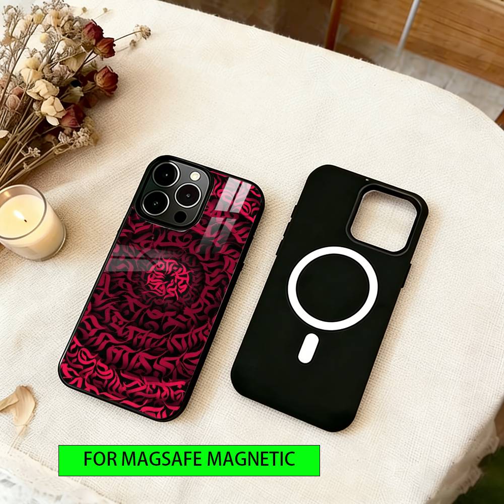 Lampas Art Graffiti Phone Case For iPhone17,16,15,14,13,12,11 Plus,Pro Magnetic with Magsafe Wireless Charging