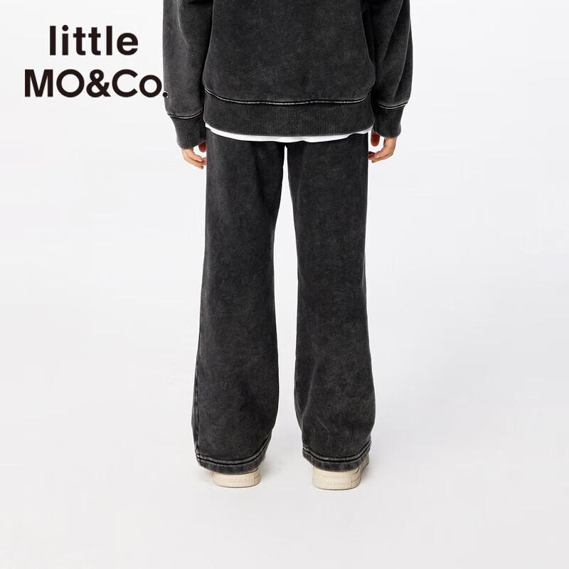 little MO&Co. Girls' Distressed Flared Cotton Pants