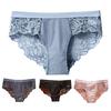 Сексуальные прозрачные кружевные женские трусы с низкой посадкой, подтягивающие бедра, дышащие бесшовные трусики, облегающие трусы