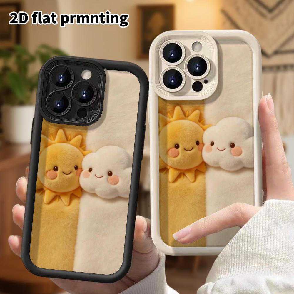 Phone case: 2D flat design suitable for iPhone 18 17 16 15 14 13 Pro protective case, warm and comforting, perfect Christmas and Halloween holiday gif